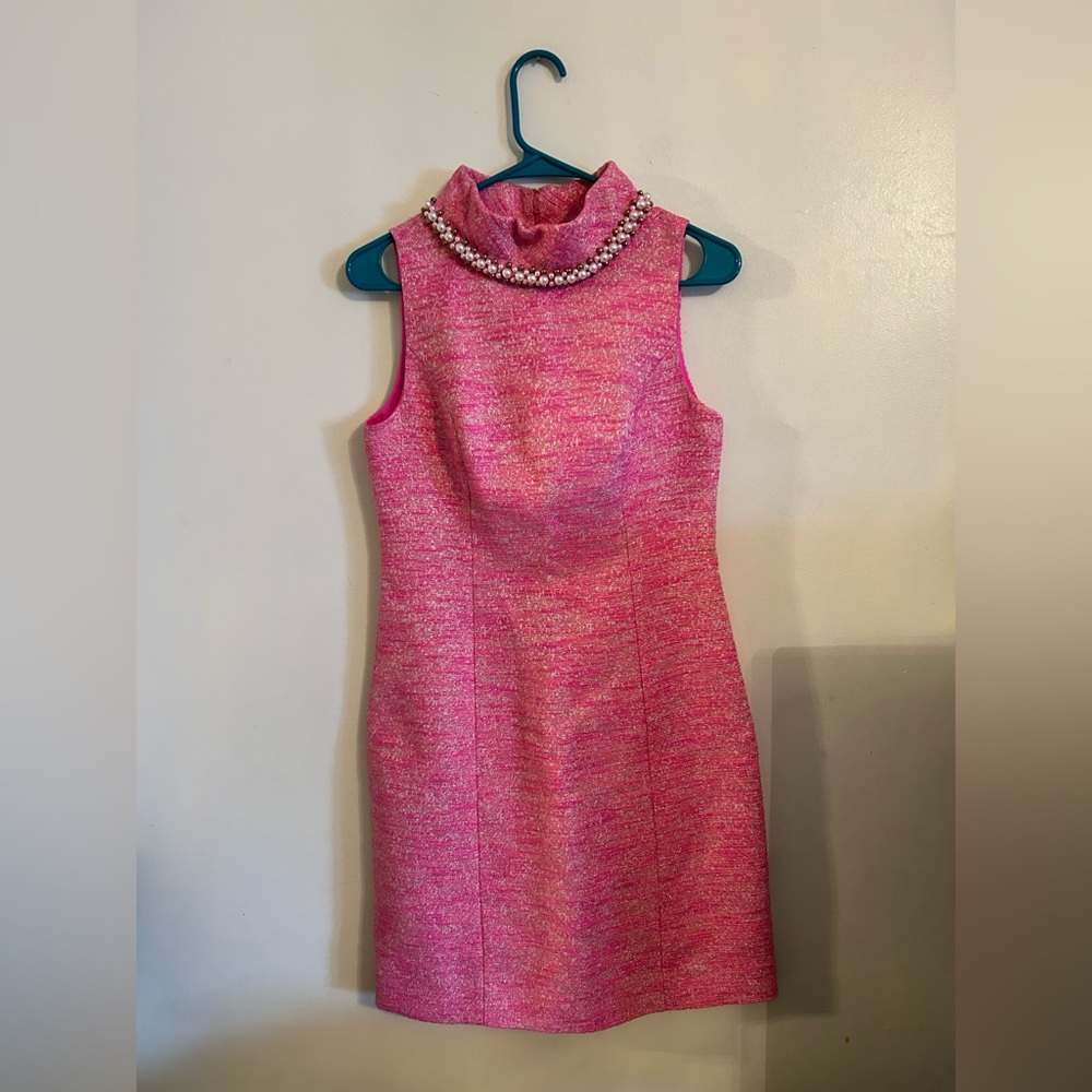 Lilly Pulitzer NWT Women’s Portia Shift Dress Mandevilla Pink Resort Boucle Sz 0